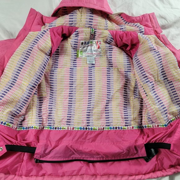 Burton Girls Large Pink Winter Ski Jacket Dryride Charm Jacket Outdoors Warm - Picture 5 of 14